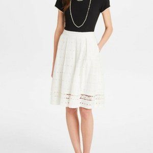 Karl Lagerfeld Paris white eyelet skirt